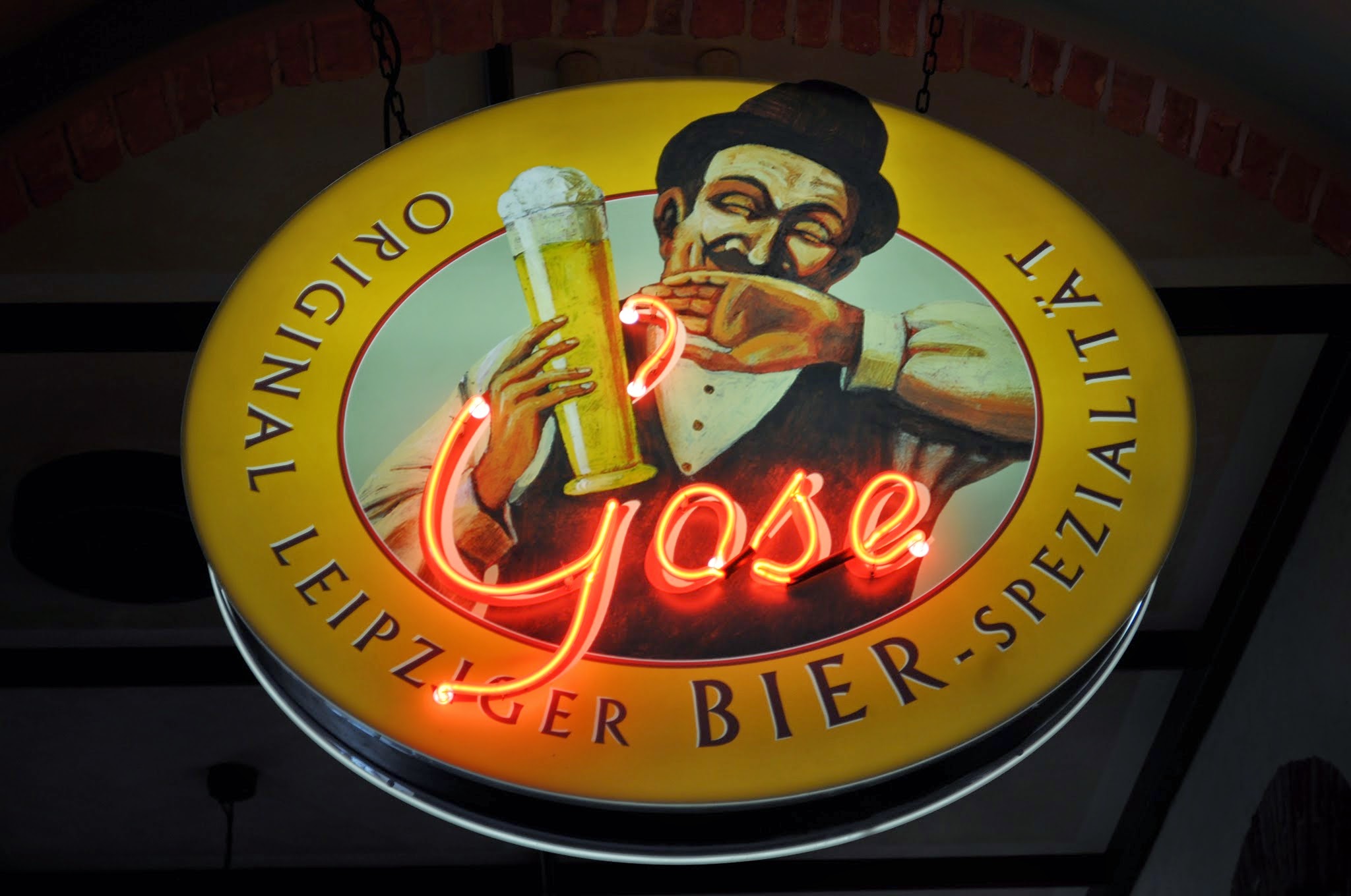 A beacon for Leipziger Gose, the house beer at Bayerischer Bahnhof / Joe Stange for DRAFT