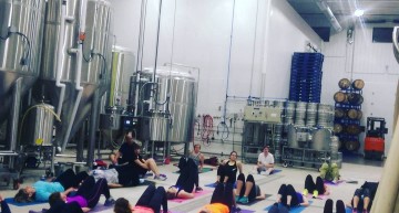 Beer and yoga gain a foothold