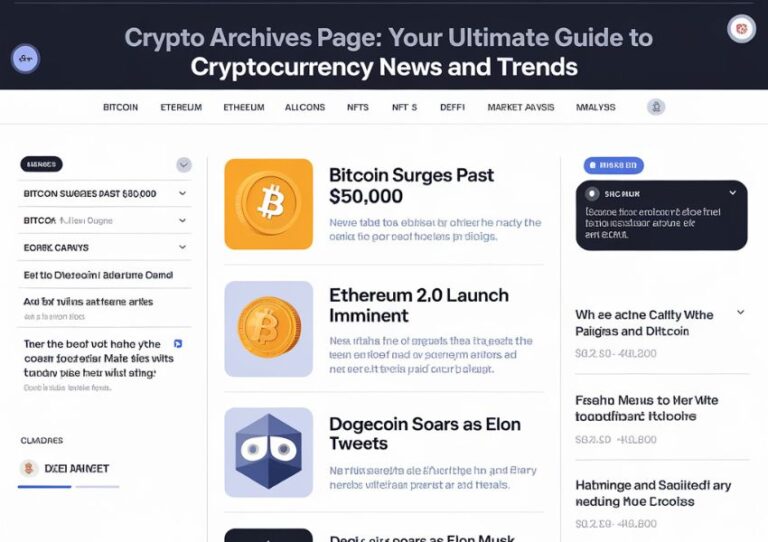 Newznav.com Crypto Archives Page: Your Ultimate Guide to Cryptocurrency News and Trends