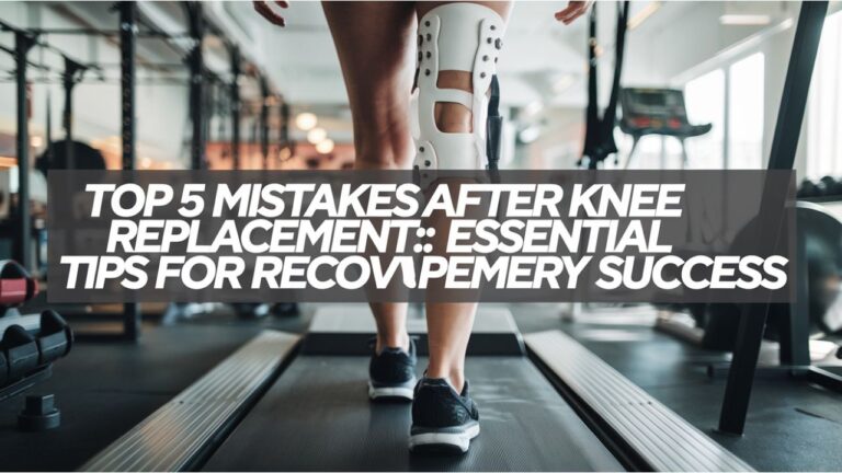 Top 5 Mistakes After Knee Replacement: Essential Tips for Recovery Success