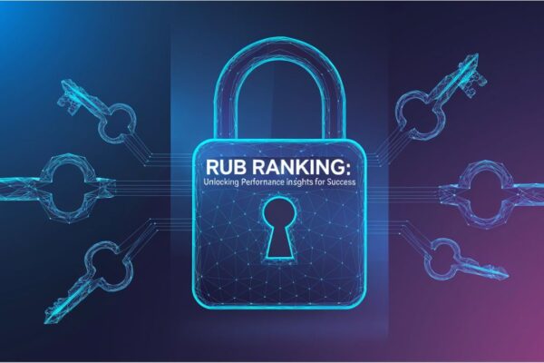 A detailed performance dashboard showcasing rub ranking metrics, with charts, graphs, and insights in a sleek digital interface.